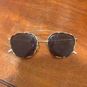 Illesteva Gold and Brown Sunglasses